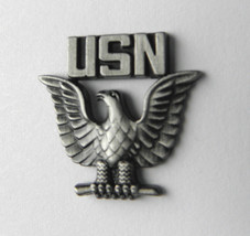 NAVY USN PEWTER EAGLE CROW LAPEL PIN BADGE 3/4 INCH - £4.34 GBP