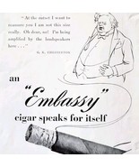 1952 Embassy Cigars G.K. Chesterton Advertisement Sphere UK Import E91A - $367.32 MXN