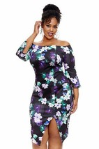 Fashion to Figure Women&#39;s Plus Size Hazel Bell Sleeve Floral Dress - £29.95 GBP