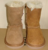 Ugg Australia Bailey Bow Chestnut Suede Boots Toddler Size Us 8 New #3280 T - £53.00 GBP