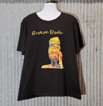 Erykah Badu Singer Black T-Shirt Cotton Unisex Tee - Size 3XL - $15.47