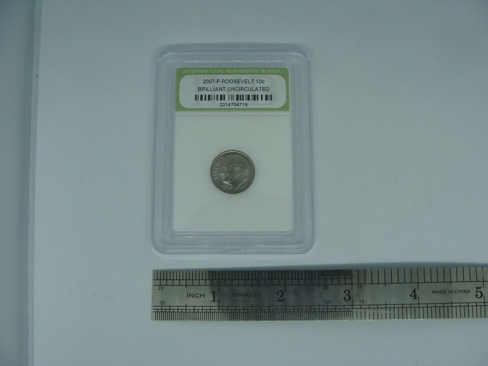 2007-P Roosevelt 10c Brilliant Uncirculated Ten Cents Certified Coin BU Dime INB Item image 7