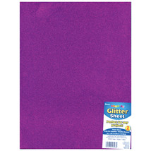Glitter Foam Sheet Purple 2mm thick 9 X 12 Inches - $16.21