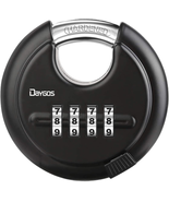 DAYGOS Combination Disc Padlocks for Outdoor - Heavy Duty 4 Digit Code L... - £14.18 GBP