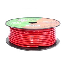 Pyramid RPR8100 8 Gauge Power Wire 100 feet OFC (Clear Red) - £36.35 GBP