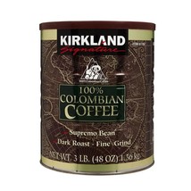 Signature 100% Colombian Coffee Supremo Bean Dark Roast-Fine Grind, 3 Pound - $631.50 MXN