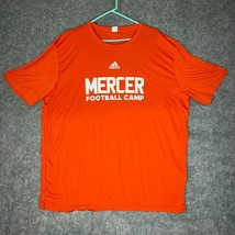 Mercer Bears Mens Shirt 2XL XXL Orange White NCAA Football Short Sleeve ... - $24.98