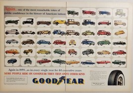 1959 Print Ad Goodyear Tires 44 Years of Cars Different Models More Peop... - $21.76