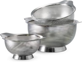 Tramontina 3 Piece Colander Set  Stainless Steel - $743.14 MXN