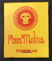Casa Molina Restaurant Tucson AZ Arizona Matchbook Full 20 Unstruck - £7.56 GBP