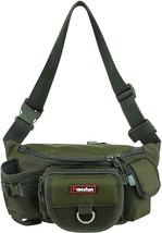 Piscifun Fishing Tackle Bag with Adjustable Waist Strap Fit Up to 56&quot; Waist - $30.63 CAD