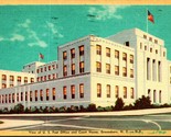 US Post Office Building Greensboro North Carolina NC Linen Postcard S22 - $3.91