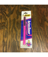 Vintage bic brite liner pocket highlighter pink still in original packag... - $19.75