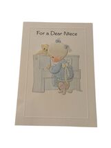 1997 Precious Moments Hallmark Birthday Card For Dear Niece Embossed w/ ... - $8.91