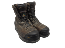 Timberland Pro Men&#39;s Boondock Hd 8&quot; Composite Toe Wp Work Boots A28VR Brown 11W - £68.33 GBP