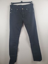 Zara Man Jeans 30 Mens Black Dark Wash Mid Rise Straight Leg Casual - £16.98 GBP