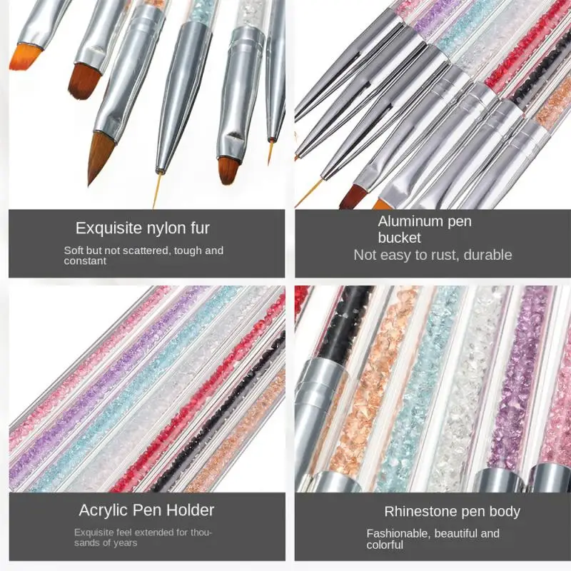 1pcs Line Stripes Drawing Pen Manicure Tools Nail Design Painting Pen Nails Art - £5.45 GBP+