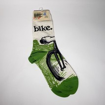 BlueQ Bike Path Crew Socks Women 5-10 Blue Q NIP - £7.81 GBP