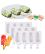 Us 3 Pack 4 Cell Silicone Ice Cream Mold Diy Frozen Dessert Juice Popsic... - £24.48 GBP