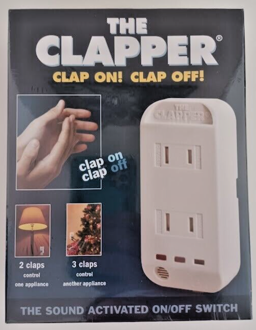 Primary image for The Clapper "Clap on! Clap Off!" The Sound Activated On/Off Switch New SEALED