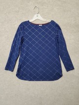 Soma Cool Nights Sleep Shirt Womens S Navy Blue Long Sleeve Lounge - £19.61 GBP