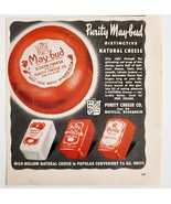 1953 Puritu May Bud Gouda Natural Cheese Advertisement Dairy Snacks DWLL5 - $27.34 CAD
