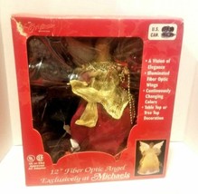 Fiber optic color changes Angel Vintage New in BOX 12&quot; Michaels Exclusiv... - €51,57 EUR