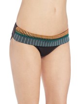 NWT NANETTE LEPORE S swimsuit bikini bottom only embroidered mayan foldover - £30.64 GBP