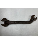 Vintage Unique Combination Wrench  N.C. 12.5&quot; Open Box Ended 1 1/8&quot; , 3/4&quot; - $243.19 MXN