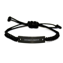 Authenticity Affirmation Slogan Adjustable Bracelet Engraved Bracelet  Friendshi - £18.20 GBP