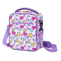 Cute Insulated Lunch Bag For Girls And Kids (Light Purple 8 X 10 X 4 In) - £20.54 GBP