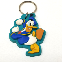 Donald Duck Keychain Running Hat Leg Lifted 1990s Plastic - $15.15