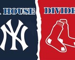 New York Yankees and Boston Red Sox Divided Flag 3x5ft - £12.54 GBP