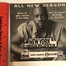 New York Undercover Tv Guide Vintage Print Ad Malik Yoba Michael DeLorenzo Tpa7 - £4.77 GBP