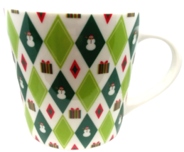 Starbucks Barista 2003 Happy Holidays Christmas Snowman Coffee Mug Green... - £13.41 GBP
