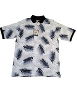 Palm Island Clothing Co. Men&#39;s Size L Cotton Short Sleeve Palm Print Pol... - £16.25 GBP