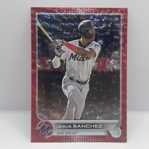 2022 Topps Update Series Baseball Jesus Sanchez Base US197 Red Ice /199 Marlins - £1.53 GBP