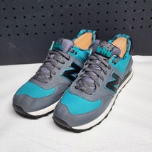 New Balance 574 Series ML574FTG Grey Teal Athletic Shoes Men US Size 12 - £31.64 GBP