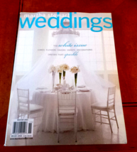Martha Stewart Weddings The White Issue: Cakes; Vera Wang Dresses Winter 2001 NF - £15.69 GBP