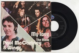 Paul Mc Cartney &amp; Wings My Love / The Mess 1973 Spain Single Beatles Apple- Sh... - £8.04 GBP