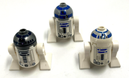 LEGO Star Wars Clone Wars R2D2 Lot of 3 White Blue Gray - £31.64 GBP