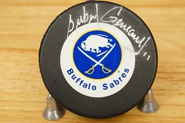 NHL Autographed Hockey Puck Buffalo Sabres 139/150 #11 Gilbert Perreault Center - £75.63 GBP