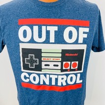 Nintendo Entertainment T Shirt Blue L Out Of Control JoyStick Controller... - £23.62 GBP