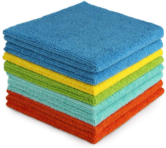 8 Pcs Microfiber Cleaning Cloths Washcloth Set 12x12 In for Kitchen Car for Gift - £9.50 GBP