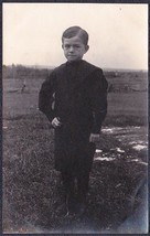 Leander Haskell 1911 RPPC of Young Boy Photo Postcard - £14.03 GBP