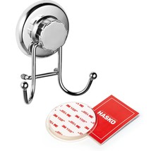 Powerful Vacuum Suction Cup Hooks Holder For Towel, Robe And Loofah - Stainless  - £13.52 GBP