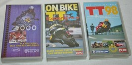 Lot Of 3 Tt Isle Of Man Uk Motor Bike Motorcycle Racing Vhs Troy Bayliss Pal - £11.86 GBP