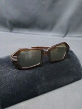 ORIGINAL 1960s 1970s Milsol Sunglasses Frames Italy Amber Mid Century Modern  - $27.83