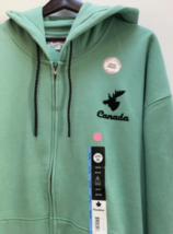 Canadiana Unisex Full-Zip Hoodie Sweater 3XL Green NWT - £16.09 GBP