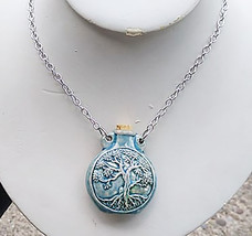 Tree of Life Vessel Bottle Necklace   Urn  Ashes - £21.23 GBP